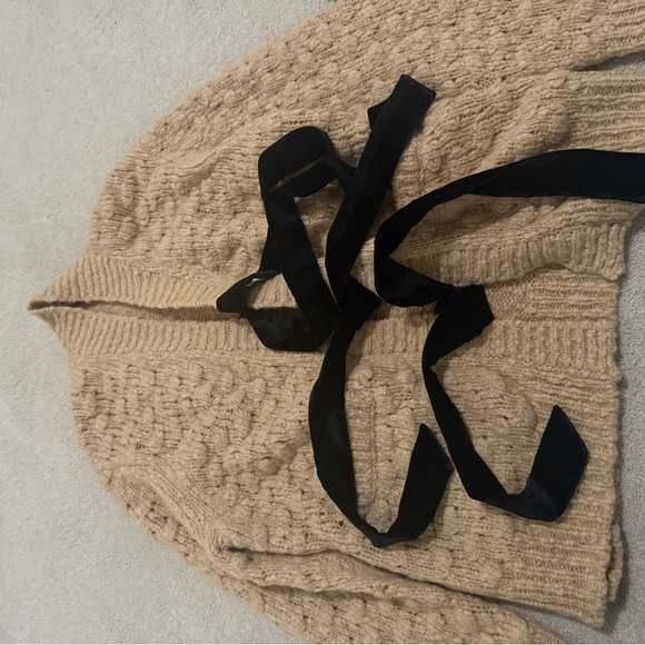 Sea NY Teresa velvet tie cardigan size XS - Picture 4 of 4